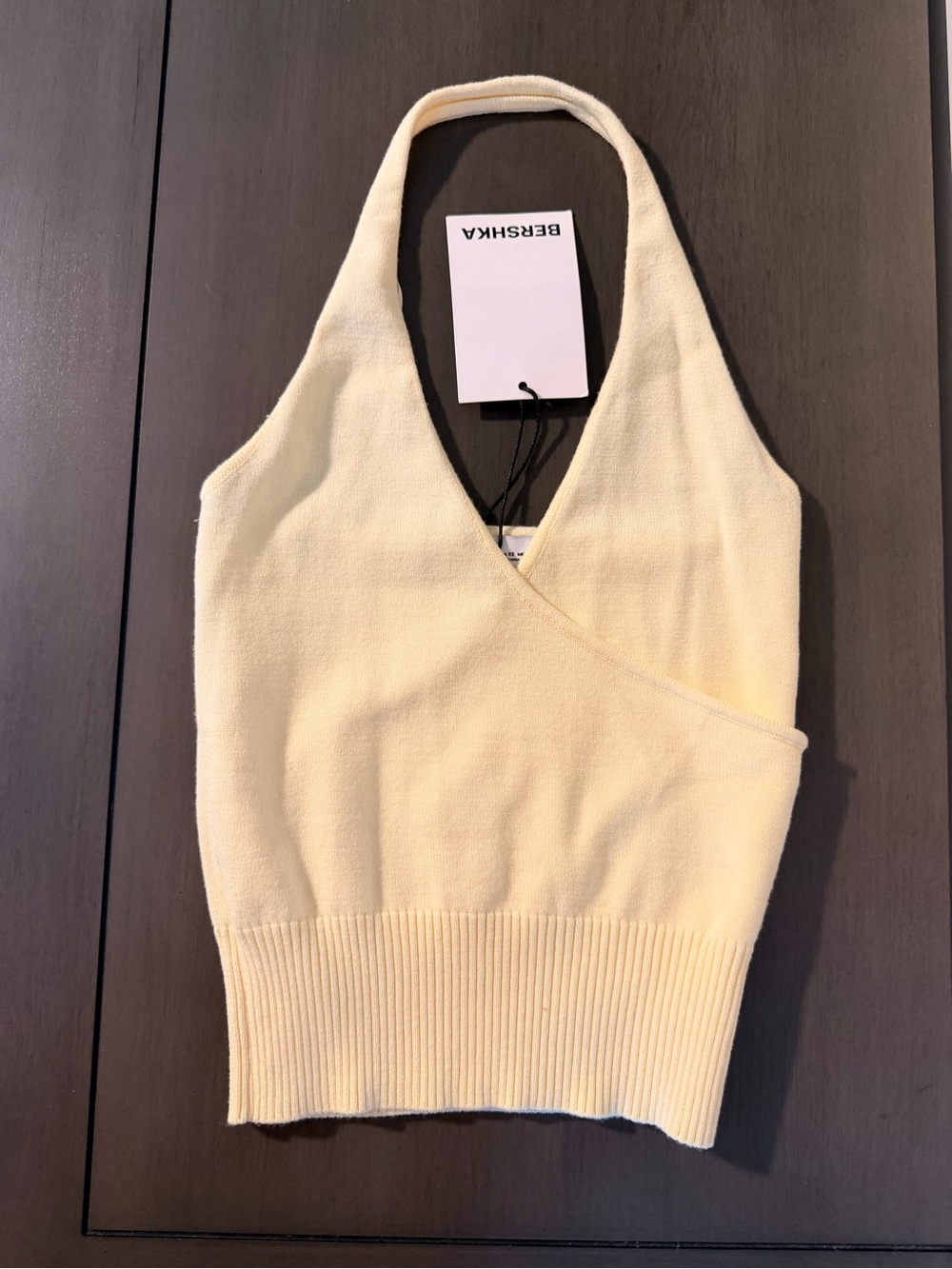 NWT Bershka Cream Halter Top, XS